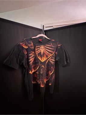 VINTAGE Spiral Fracture Death Metal Band T-Shirt Men's Size Large